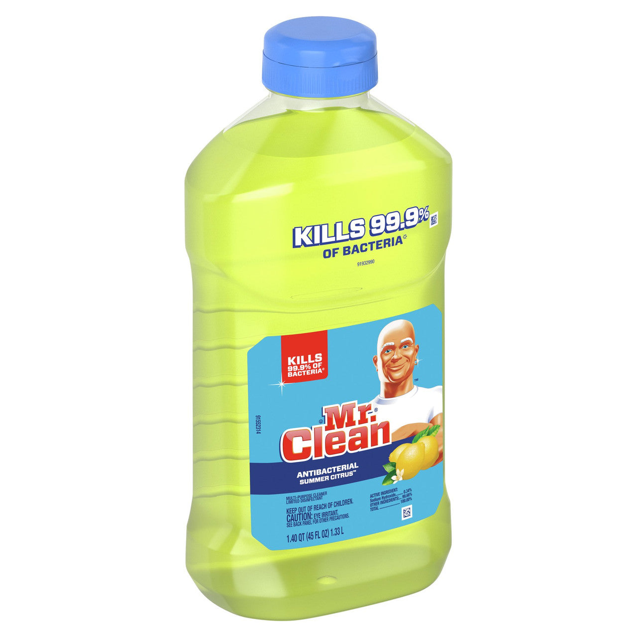 Mr. Clean Summer Citrus Scent Antibacterial Multi Surface All Purpose Cleaner, 45 Oz