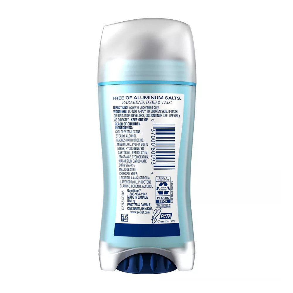 Secret Aluminum Free Deodorant for Women, Lavender, 2.4 Oz