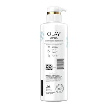 Olay Soothing Body Wash with Vitamin B3 Complex and Oat Extract, 17.9 Oz