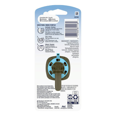 Febreze Car Vent Air Freshener, Midnight Storm, 0.06 oz