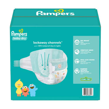 Pampers Baby Dry Diapers Size 4, 92 Ea