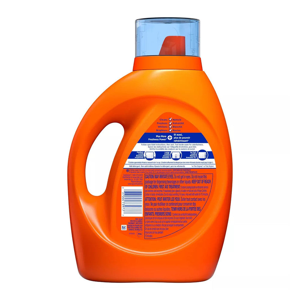 Tide Plus Downy Liquid Laundry Detergent, April Fresh Scent, 59 Loads, 92 Oz