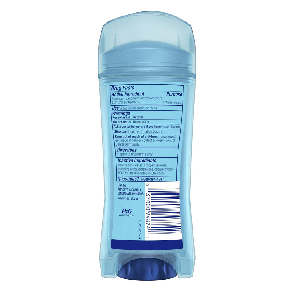 Secret Outlast Sweat and Odor Clear Gel Antiperspirant Deodorant, Protecting Powder, 3.4 Oz