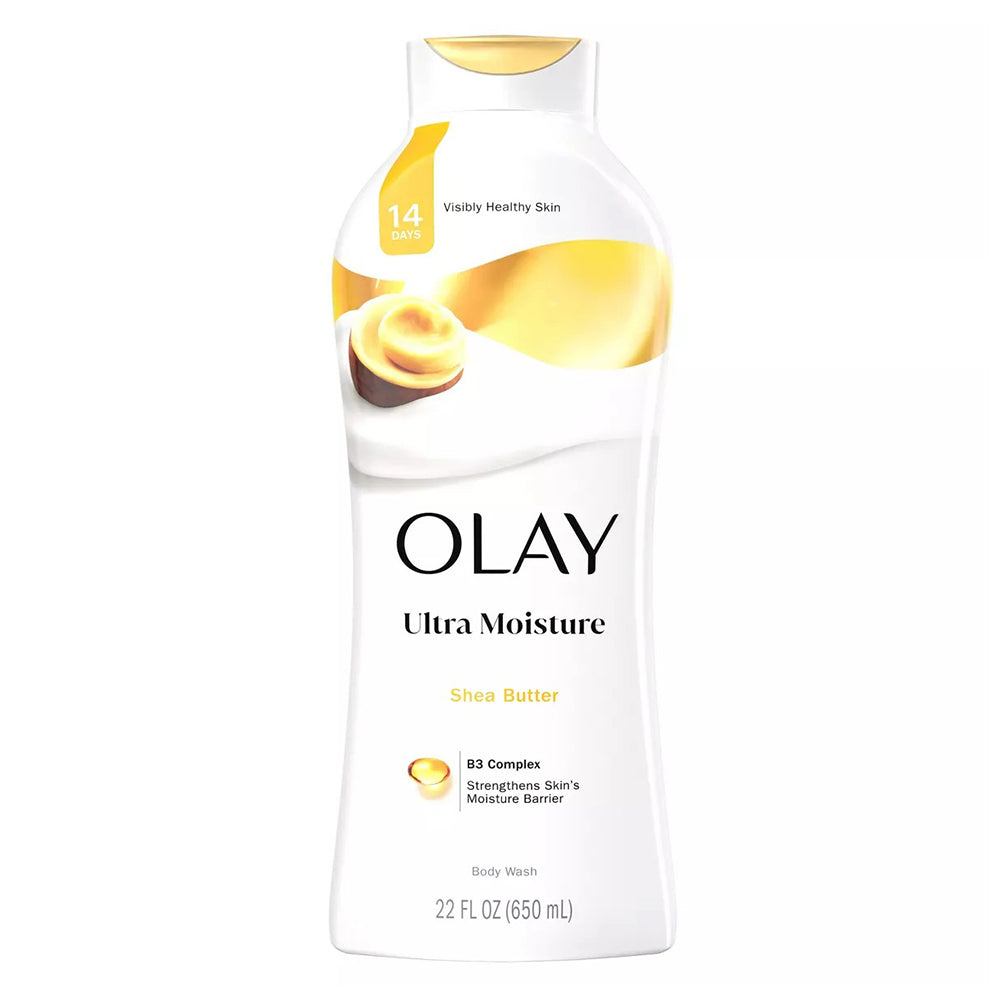 Olay Ultra Moisture Body Wash with Shea Butter for Women, 24 Hour Hydration 22Oz (650ml)