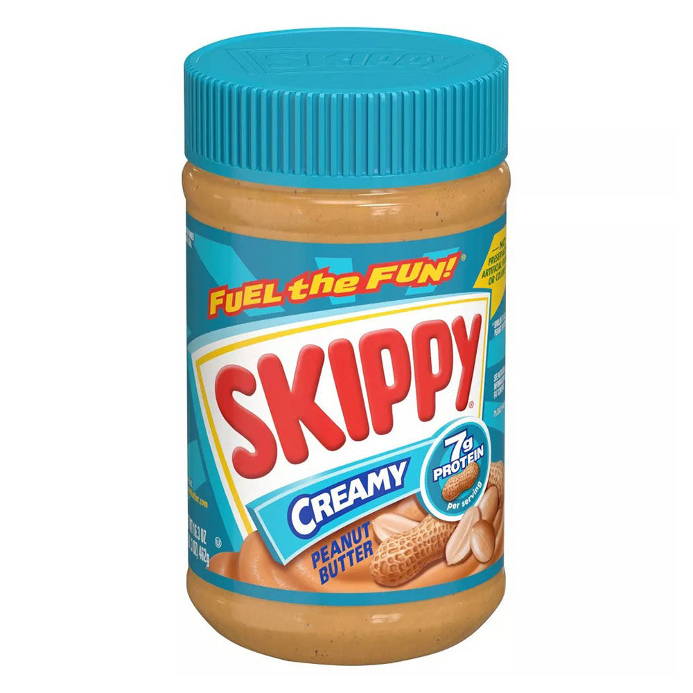 Skippy Creamy Peanut Butter for Toast and Sandwiches 16.3Oz (462g)