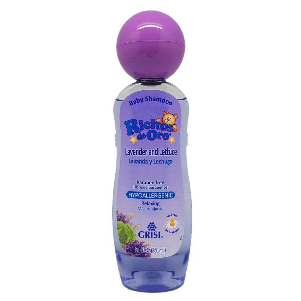 Ricitos De Oro Baby Paraben Free Shampoo Lavender and Lettuce 8.4Oz (250ml)