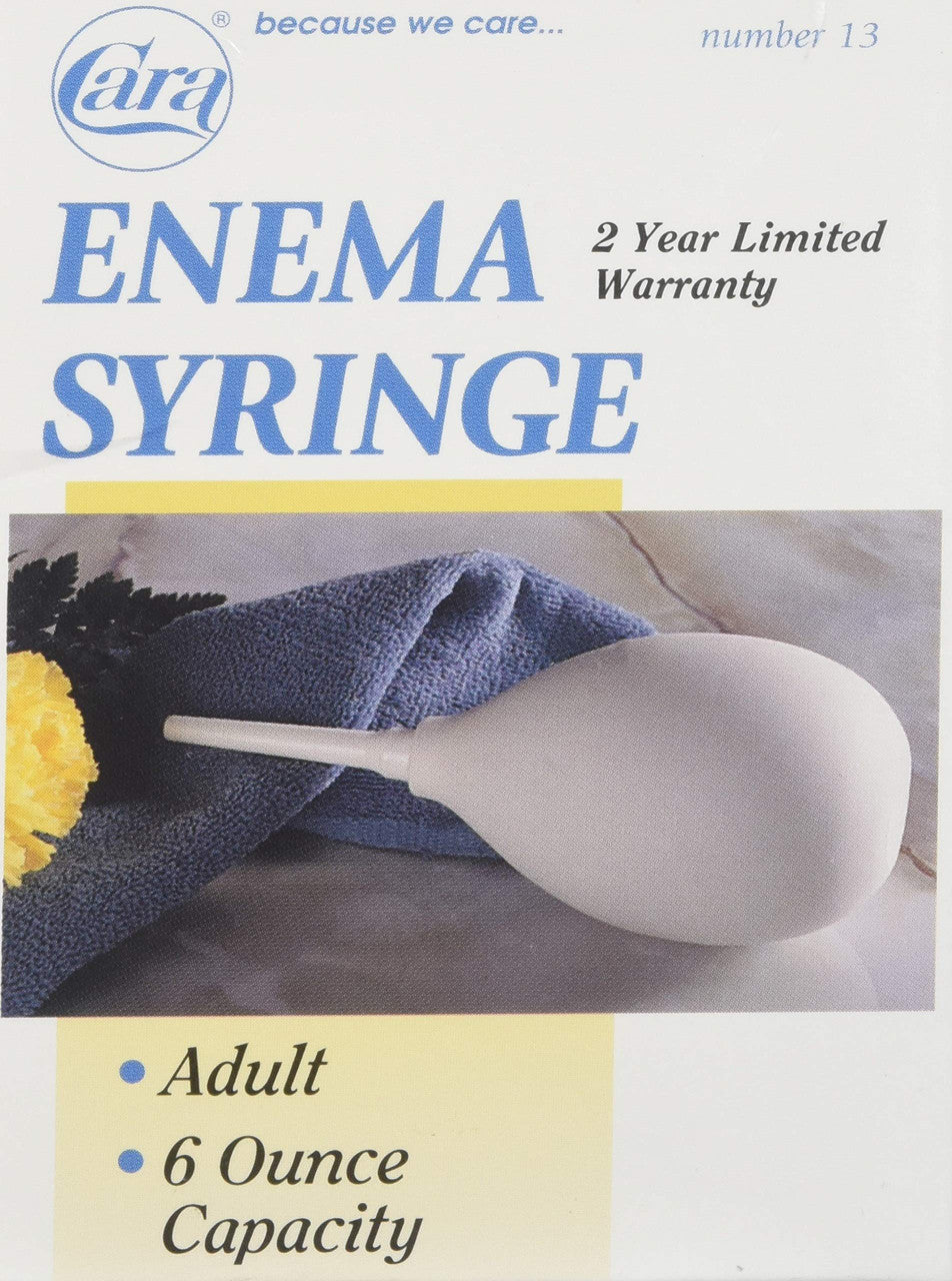 Enema Rectal Syringe By Cara, 6 Oz