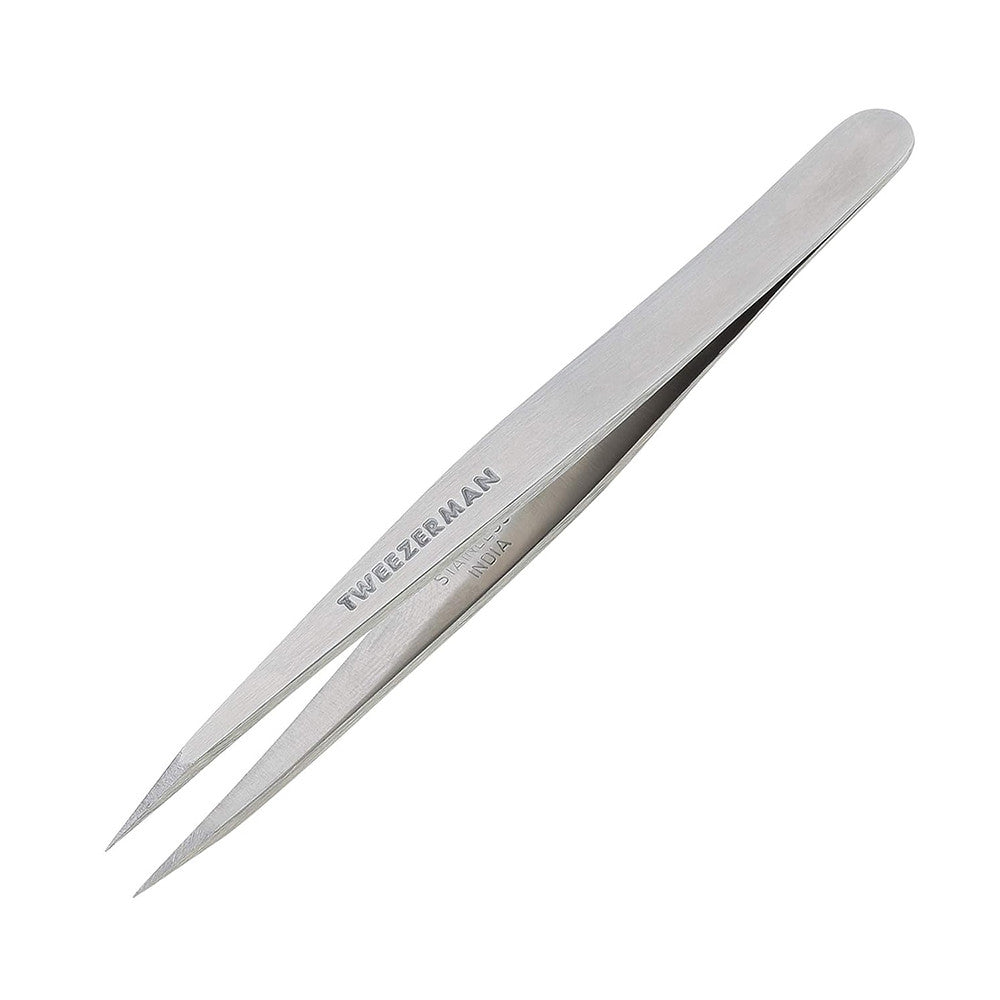 Tweezerman Stainless Steel Point Tweezer, Assorted Colors, 1 Ea