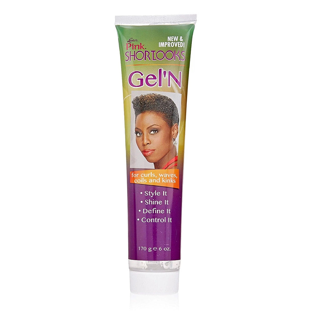 Lusters Pink Shortlooks Gel N For Curls, Waves, Coils And Kinks, 6 oz