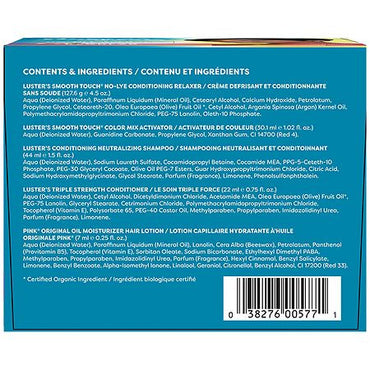 Lusters Pink Smooth Touch New Growth Hair Relaxer Kit, Regular - 4 Oz