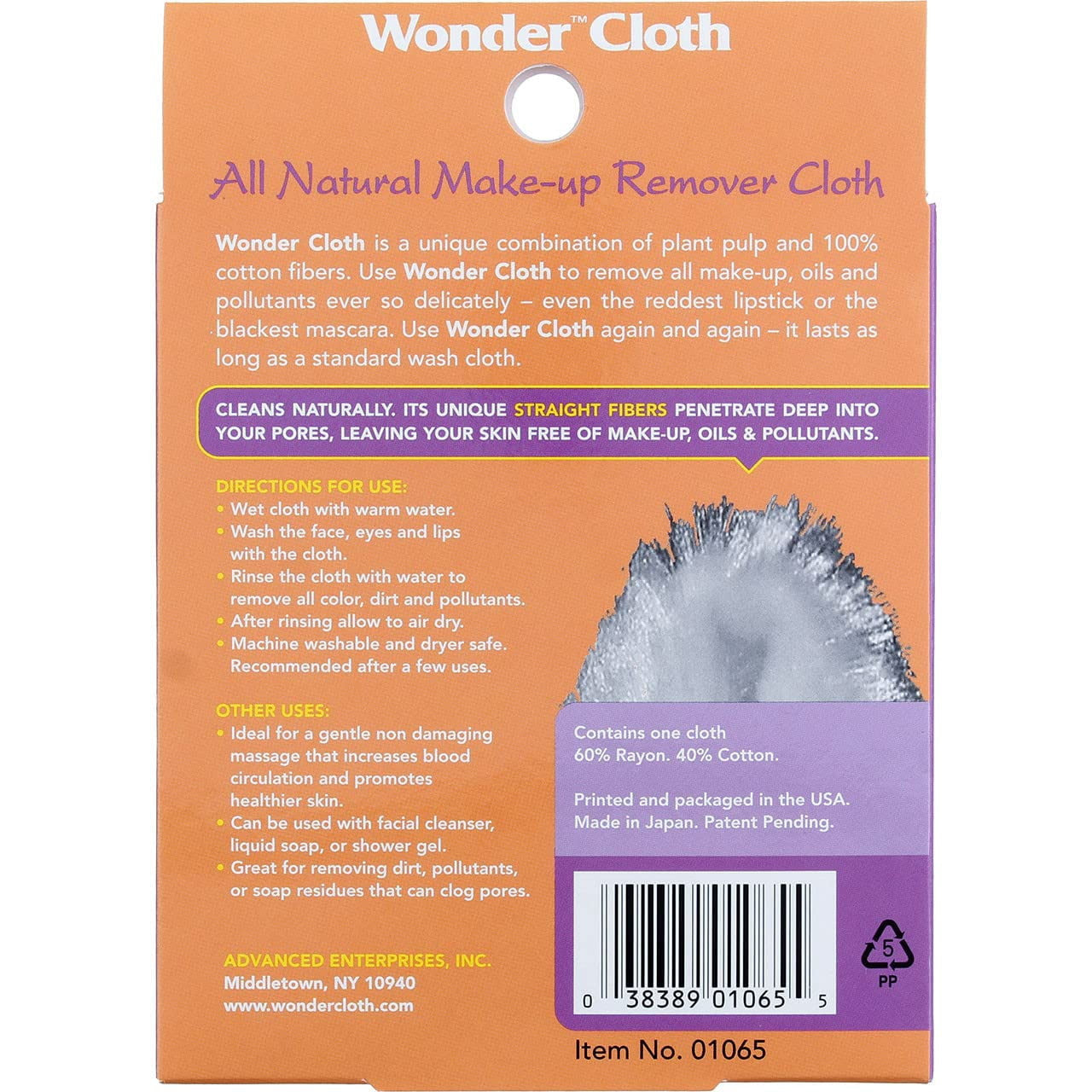 Wonder Cloth Make-Up Remover, 1 Ea