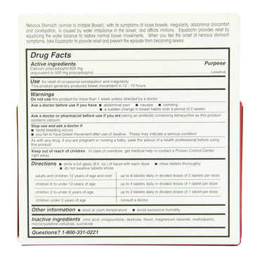 Equalactin Citrus Flavored Chewable Tablets, 48 Ea