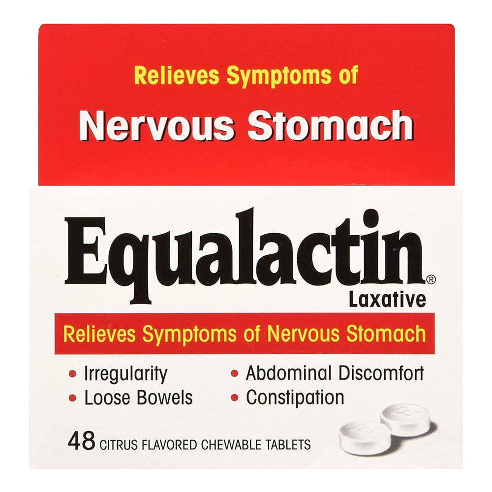 Equalactin Citrus Flavored Chewable Tablets, 48 Ea