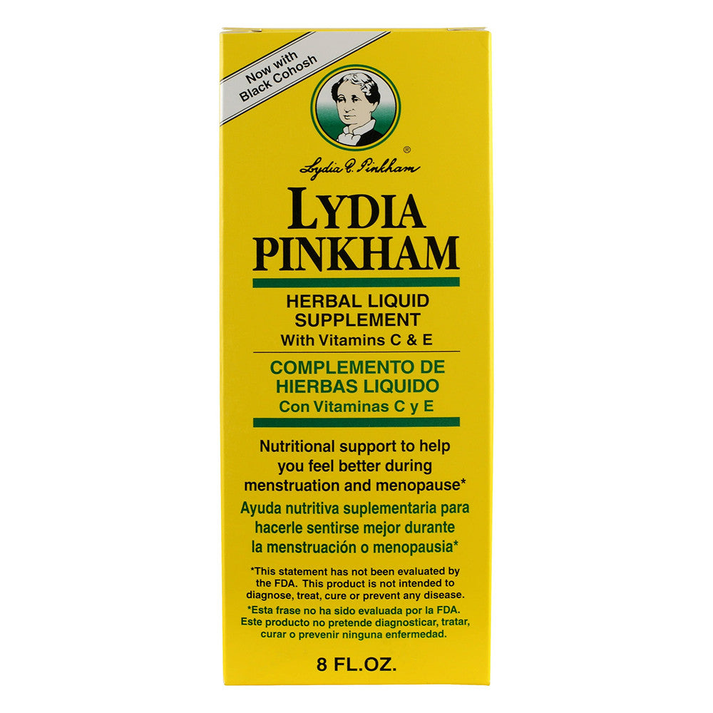 Lydia Pinkham Liquid To Feel Better During Menstruation And Menopause - 8 Oz, 3 Pack