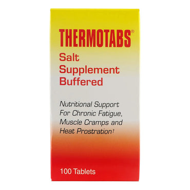 Thermotabs Salt Supplement Buffered Tablets, 100 Ea