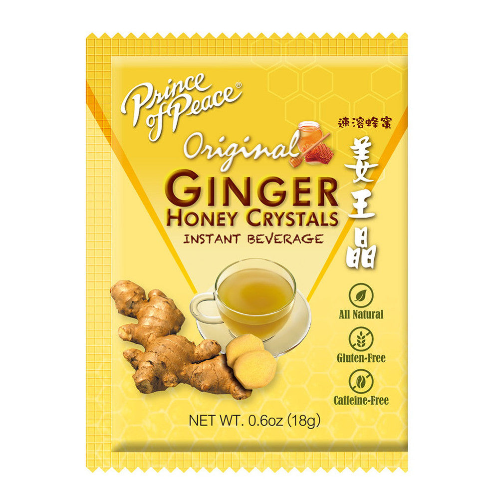 Prince Of Peace Instant Ginger Honey Crystals, 10 Bags