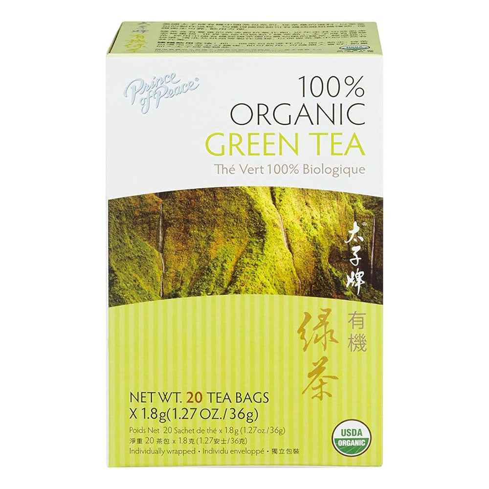 Prince Of Peace 100% Organic Green Tea, 20 Bags
