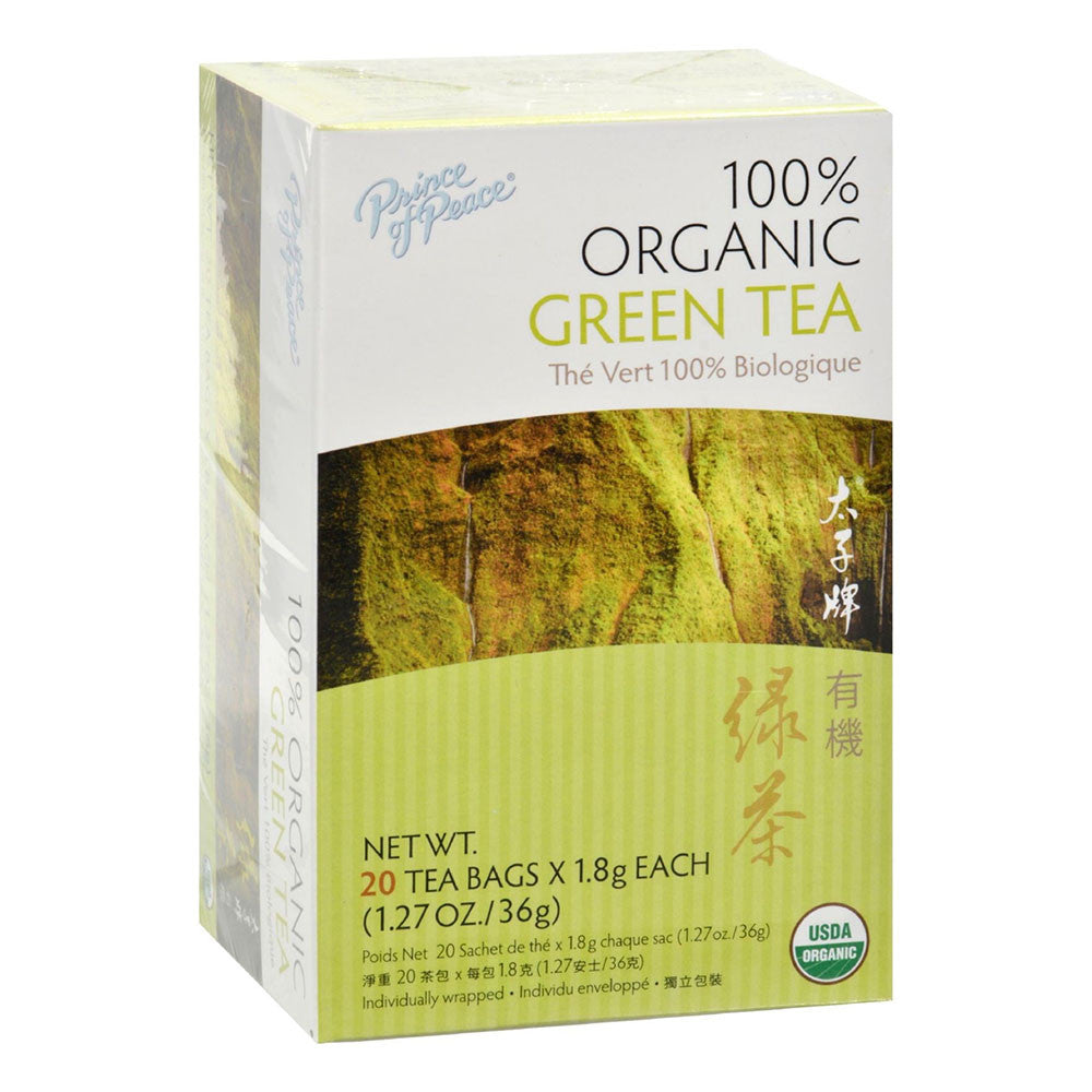 Prince Of Peace 100% Organic Green Tea, 20 Bags
