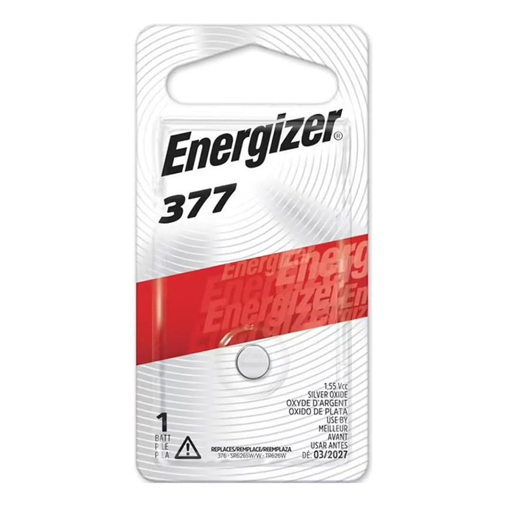 Energizer Zero Mercury Watch Battery Long Lasting 377 1Ea