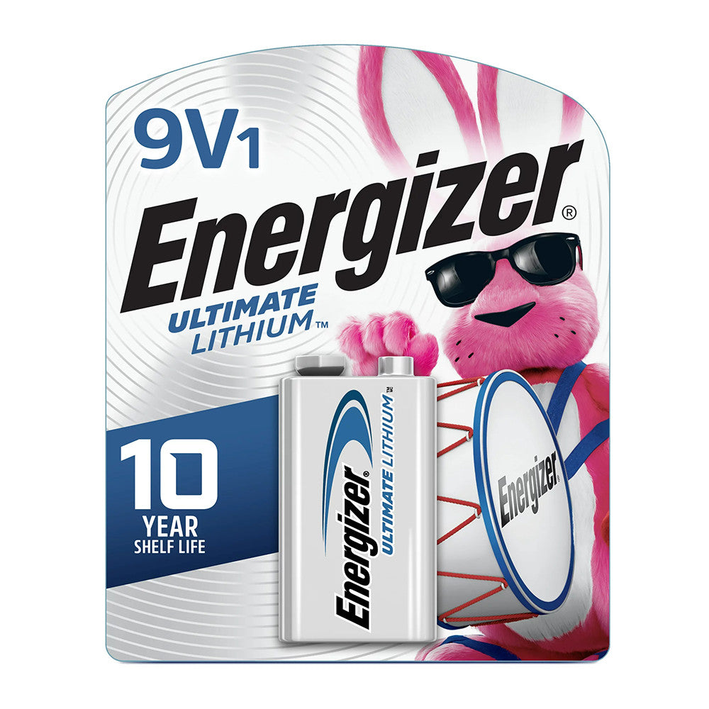 Energizer Ultimate Lithium 9 Volt Battery, 1 Ea