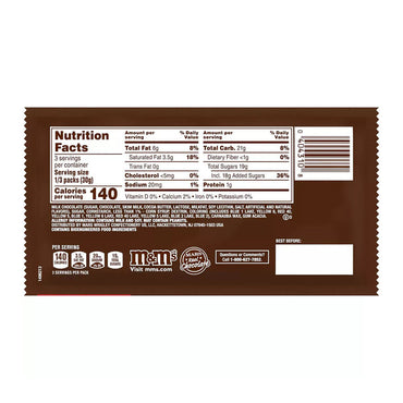 M And Ms King Size Milk Chocolate Candies, 3.14 Oz