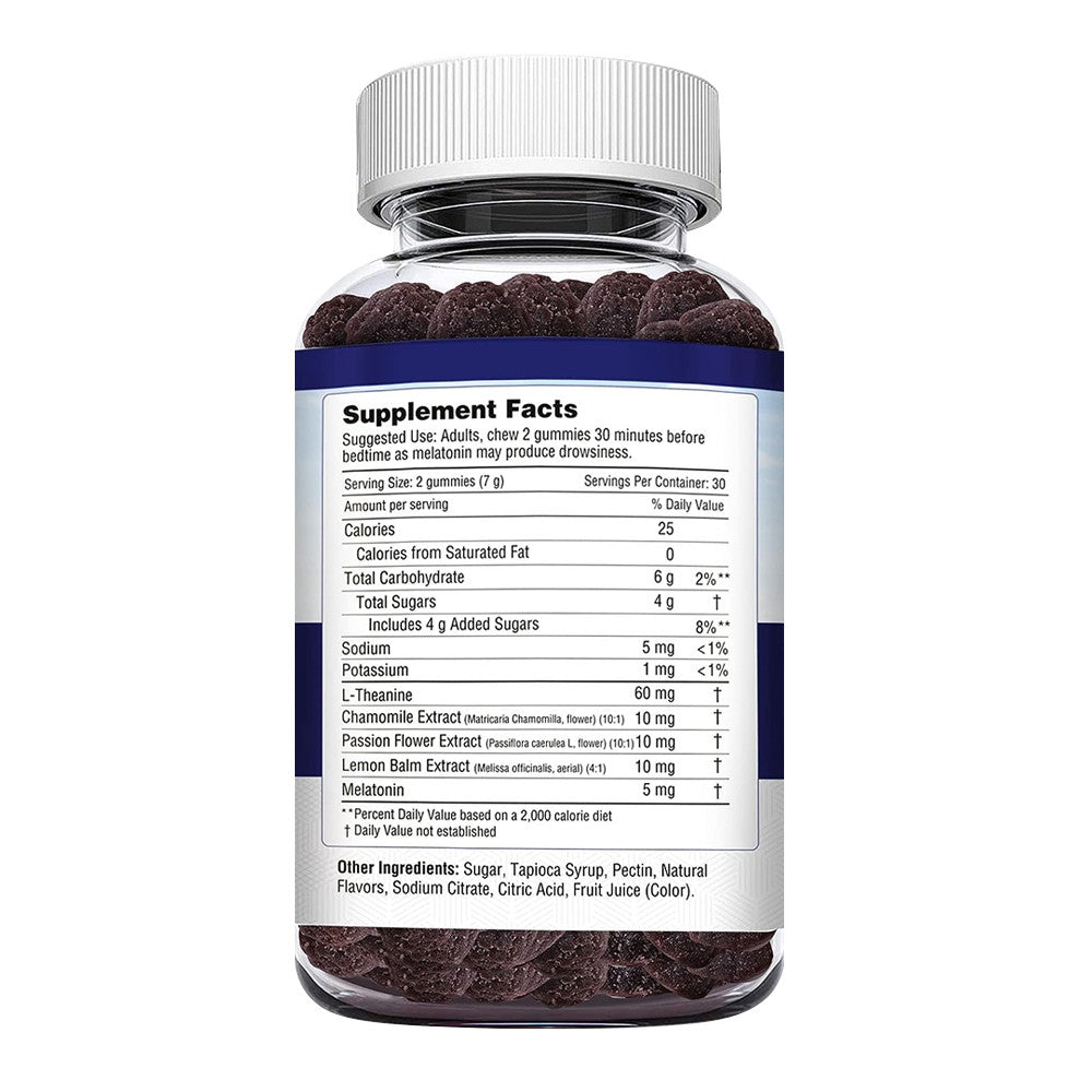 Herbion Naturals Melatonin Gummies, Helps Enhance Sleep, Natural Blueberry Flavor, 60 Ea