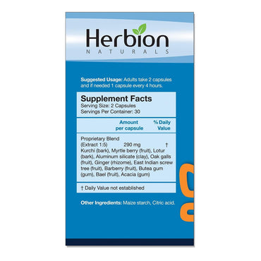 Herbion Naturals Gastro-intestinal Support, Upset Stomach Relief, 60 Ea