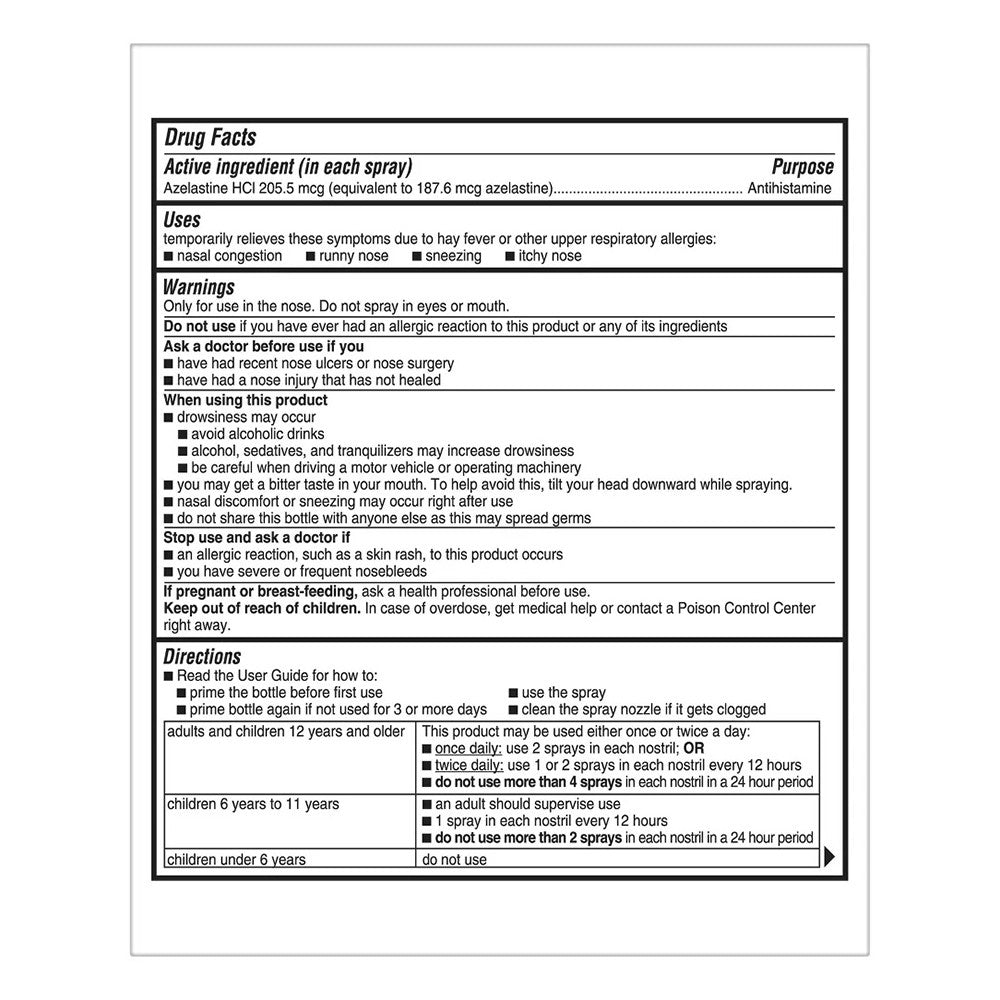 Childrens Astepro Allergy Antihistamine Nasal Spray 60, 11 Ml