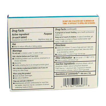 Unisom Night Time Sleep Aid Tablets, 16 Ea