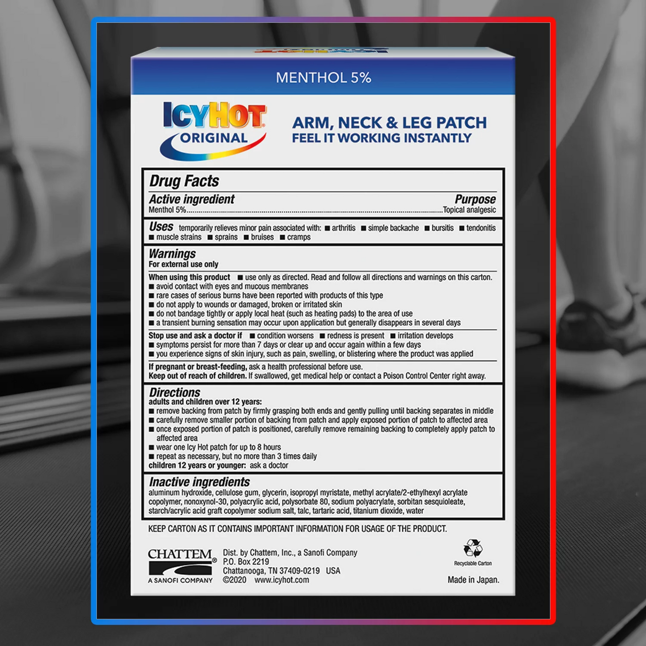 Icy Hot Extra Strength Patch, 5 Ea