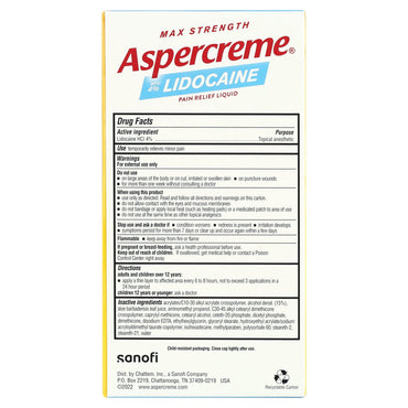 Aspercreme With 4% Lidocaine Roll On Odor Free, 2.5 Oz
