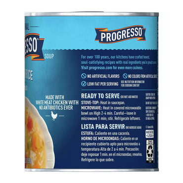 Progresso Traditional Chicken Rice with Vegetables Soups, 19 Oz