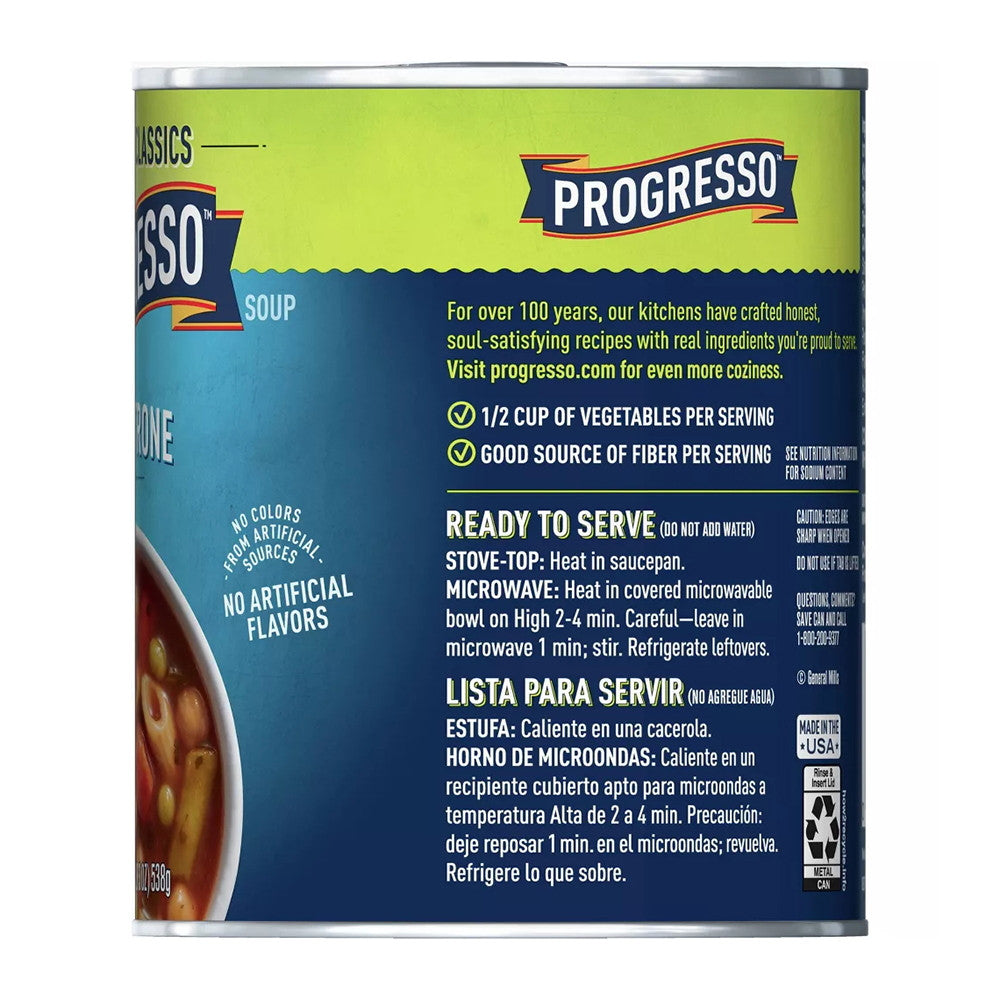 Progresso Vegetable Classics Minestrone Soup, 19 Oz
