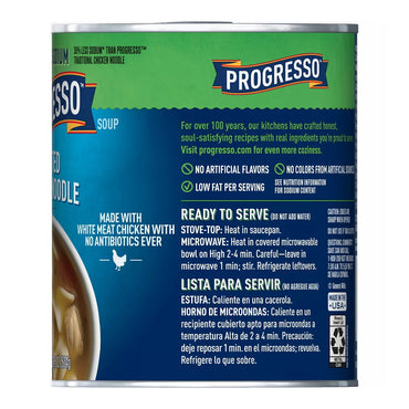Progresso Reduced Sodium, Roasted Chicken Noodle Soup, 18.5 Oz