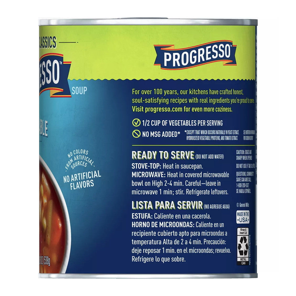 Progresso Vegetable Classics, Vegetable Soup, 19 Oz