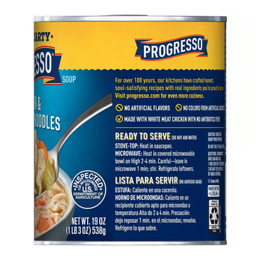 Progresso Rich And Hearty Chicken And Homestyle Noodle Soup, 19 Oz
