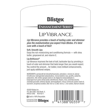 Blistex Lip Vibrance, Lip Moisturizer, 0.13 Oz
