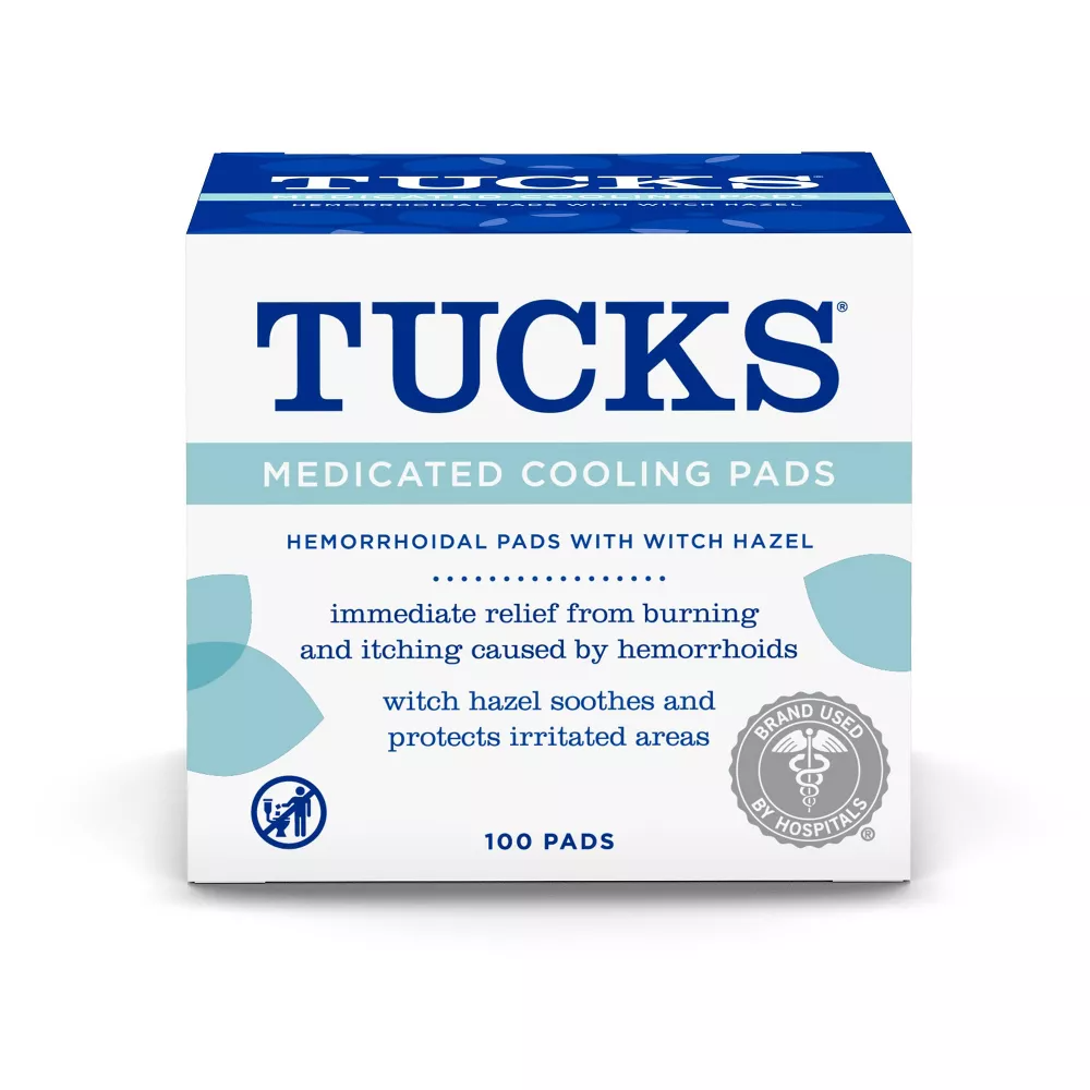 Tucks Medicated Cooling Pads For Hemorrhoid Relief, 100 Ea