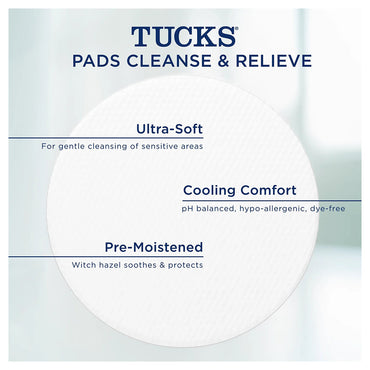 Tucks Medicated Cooling Pads For Hemorrhoid Relief, 40 Ea