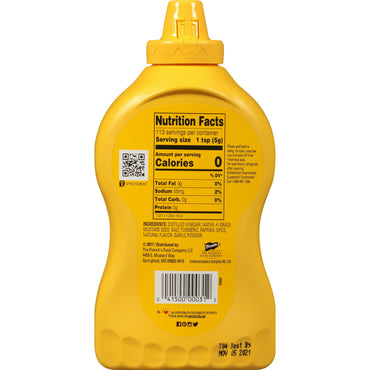 Frenchs Classic Yellow Mustard Squeeze Bottle, 20 Oz