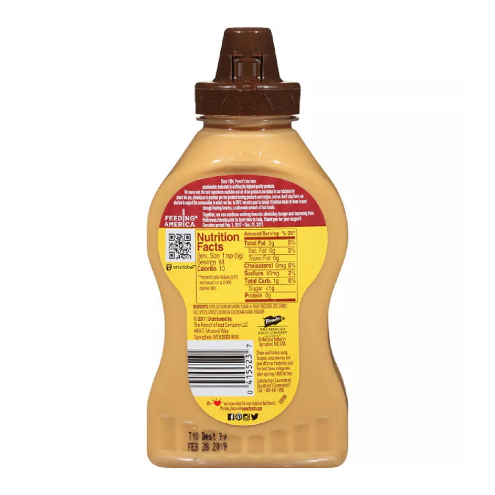 Frenchs Classic Honey Mustard Squeeze Bottle, 12 Oz