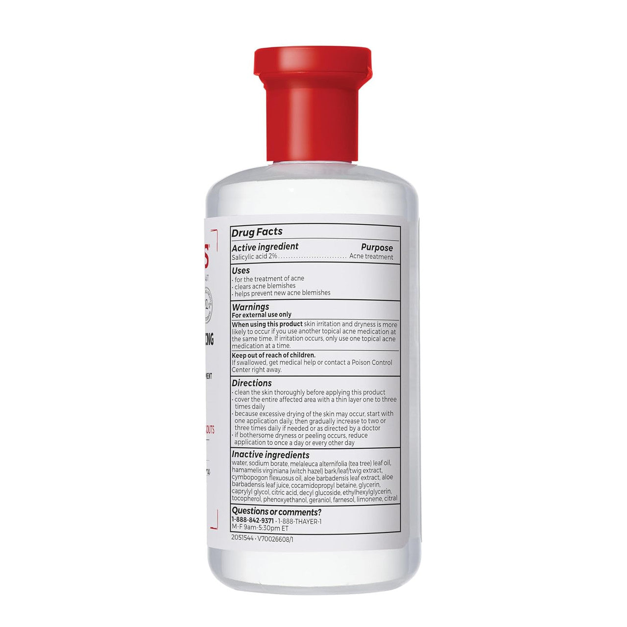 Thayers Witch Hazel Lemon Blemish Clearing Toner, 12 Oz