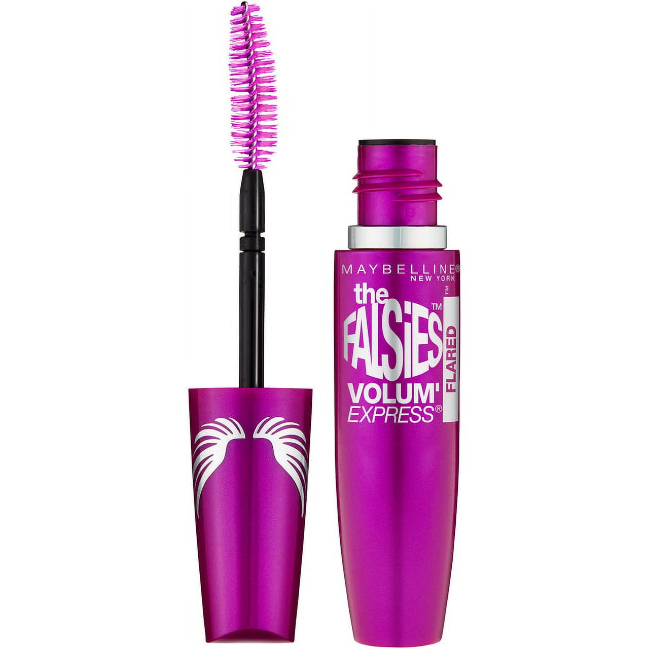 Maybelline The Falsies Volume Express Waterproof Flared Eye Mascara, Blackest Black, 1 Ea