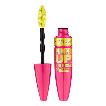 Maybelline Volum Express Pumped Up Colossal Waterproof Mascara, Classic Black, 0.32 Oz
