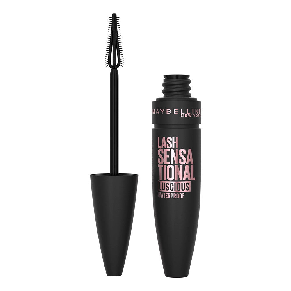 Maybelline Lash Sensational Luscious Waterproof Mascara, Very Black, 1 Ea