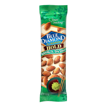 Blue Diamond Almonds, Bold Wasabi and Soy, 1.5 Oz