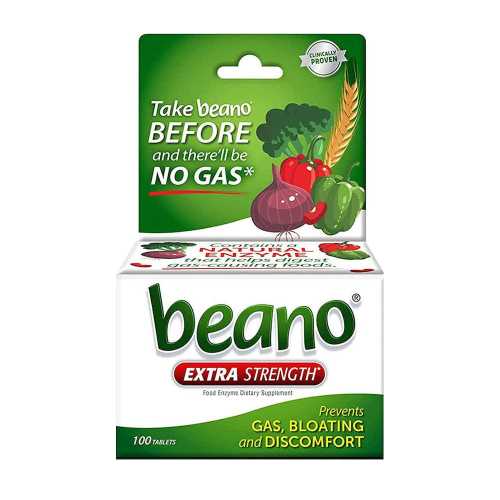 Beano Food Enzyme Supplement Tablets, 100 Ea