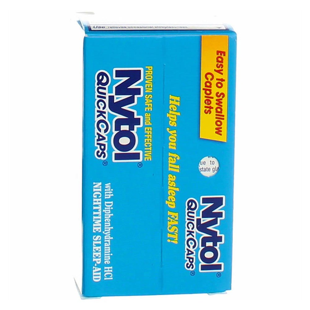 Nytol Quick Caps Night Time Sleep Aid Regular Caplets, 16 Ea