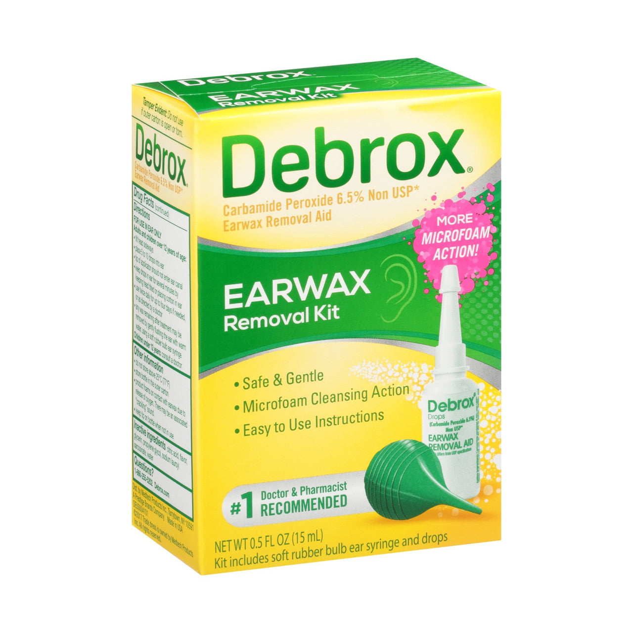 Debrox Earwax Removal Drops With Bulb - 0.5 Oz