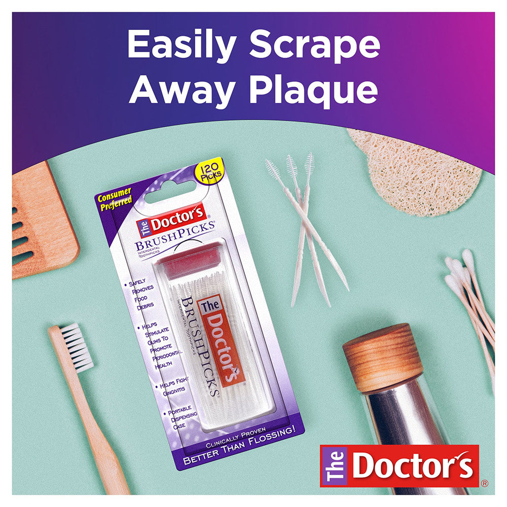 The Doctors Brush Picks To Remove Plaque And Food Particles - 120 Ea